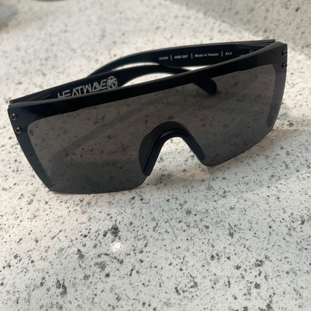 Heat wave Z87 Lazer Face glasses with black/gray American flag design.